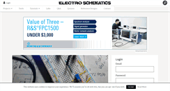 Desktop Screenshot of electroschematics.com